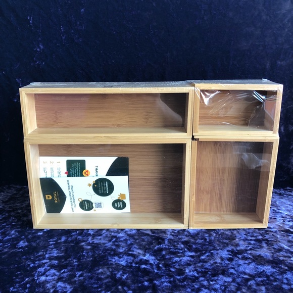 Royal Craft Wood Storage & Organization Bamboo Storage Box Set